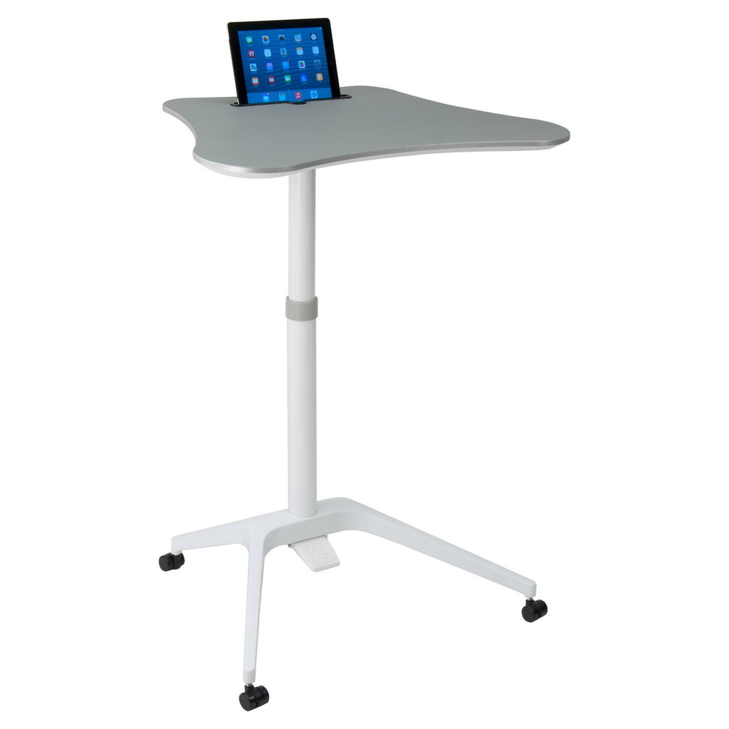 Height Adjustable Cart White Silver M2893