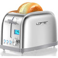 2 Slice Stainless Steel Toaster with LCD Display Q459800