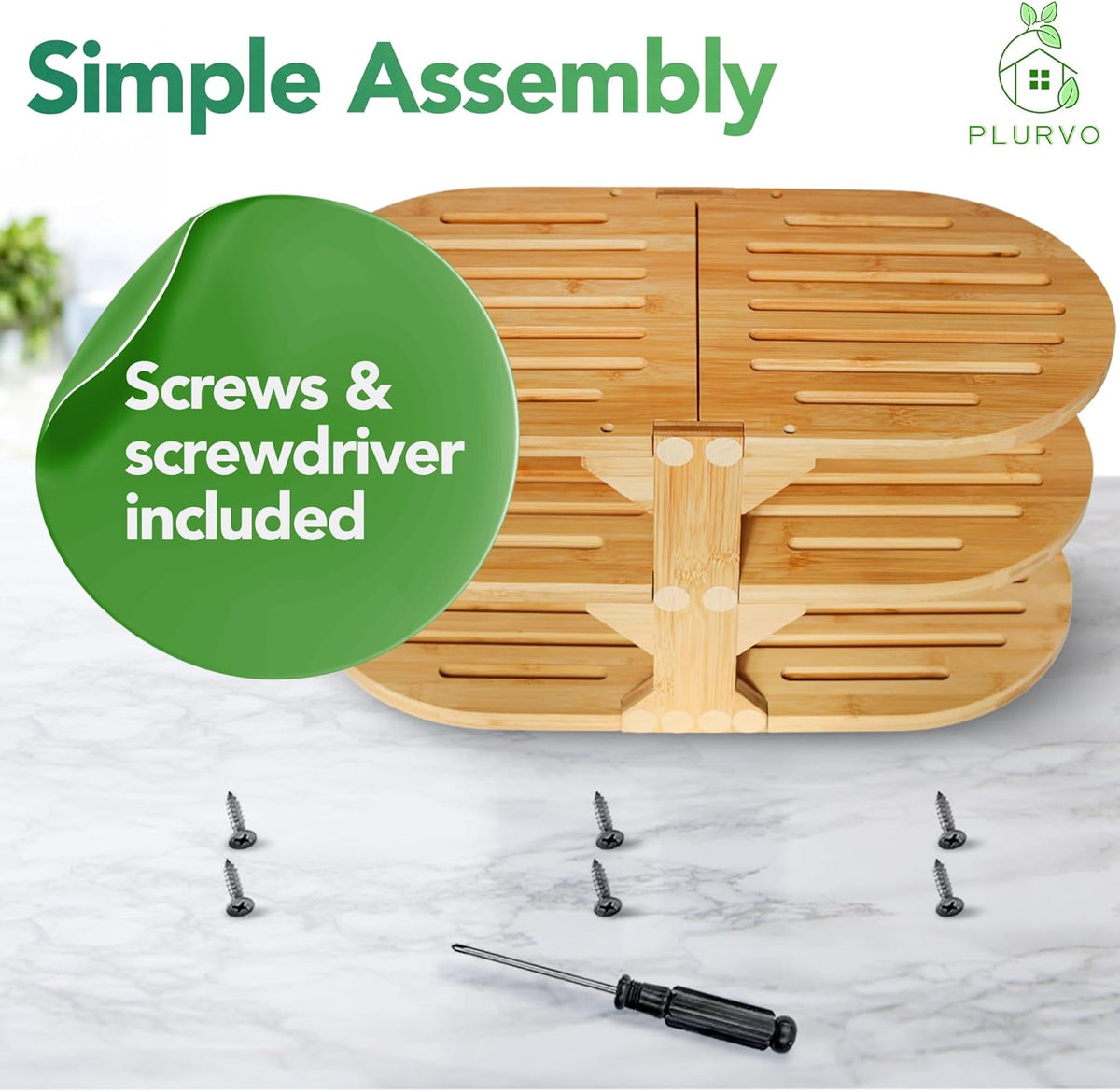6-Tier Bamboo Plate Organizer L505