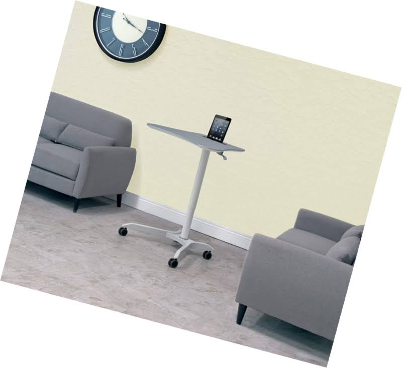 Height Adjustable Cart White Silver M2893