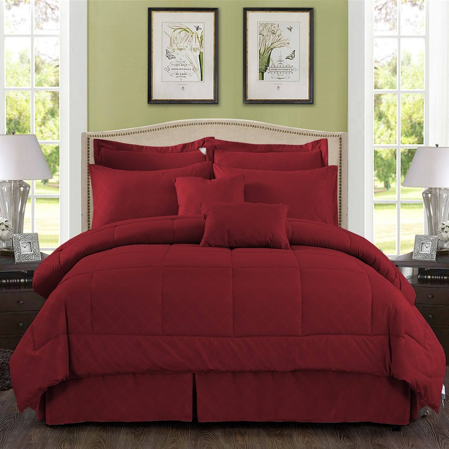 10-Piece Microfiber Comforter and Sheets Set - Twin Y601907