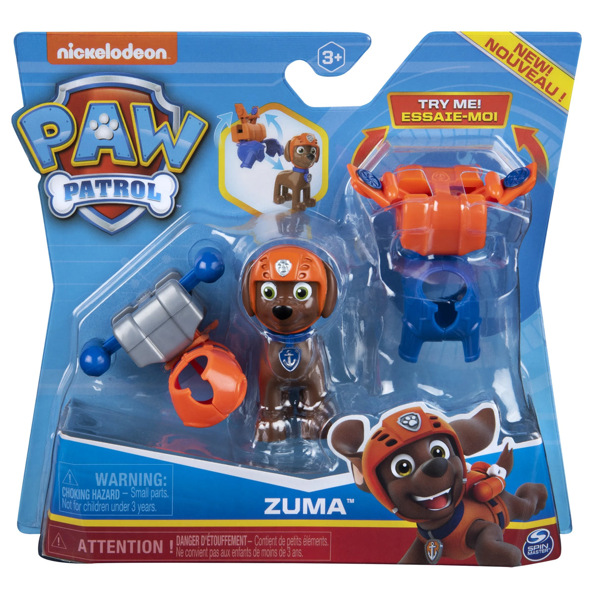 Zuma Figure with 2 Clip-On Uniforms F603