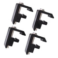 4 Pieces Water Resistant Metal Mounting Clamps for Camper Shell G123423