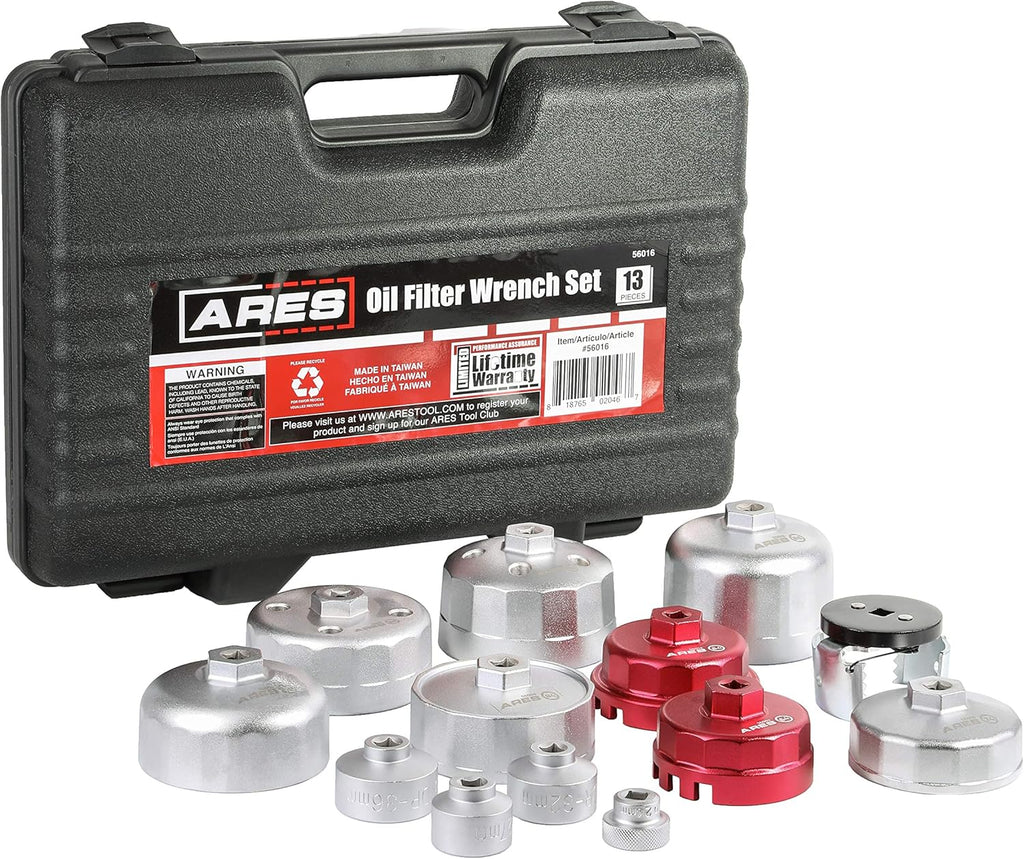 13-Piece Oil Filter Wrench Set with Storage Case N610644