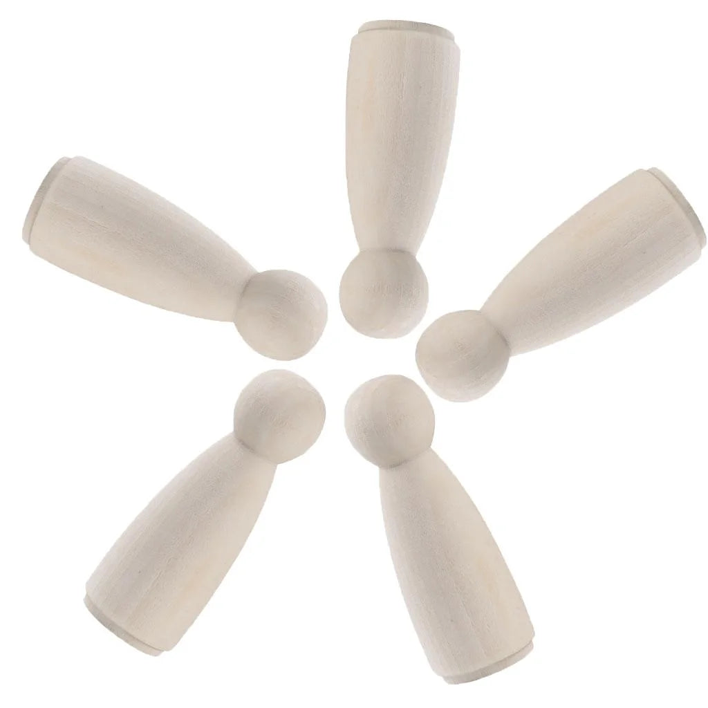 10pcs Wooden Peg Doll Body O965469