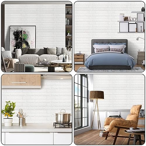 20 Pack Peel and Stick 3D Faux Brick Wall Panels G6408