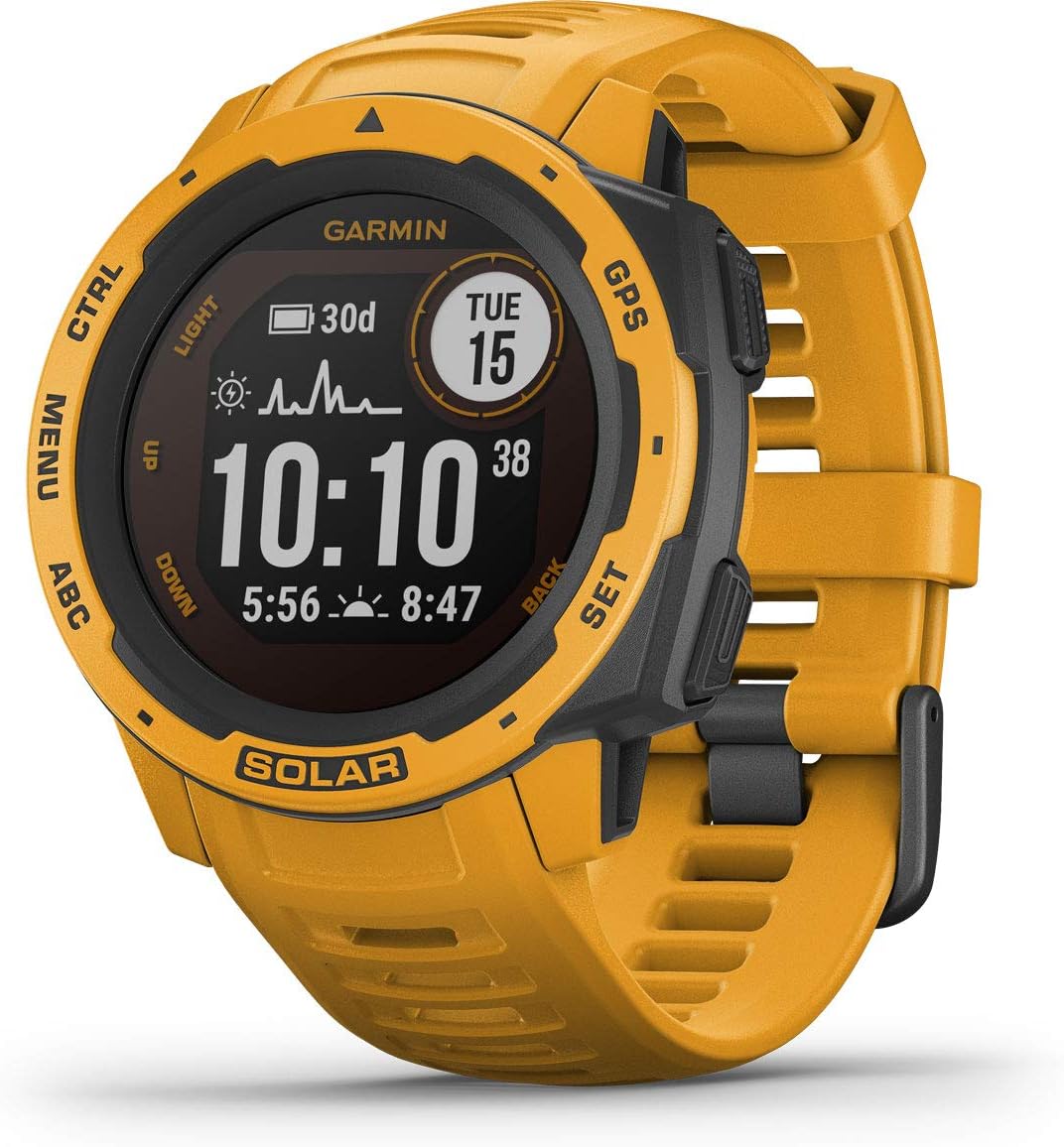Sunburst Yellow Rugged Outdoor Smartwatch with Solar Charging X883