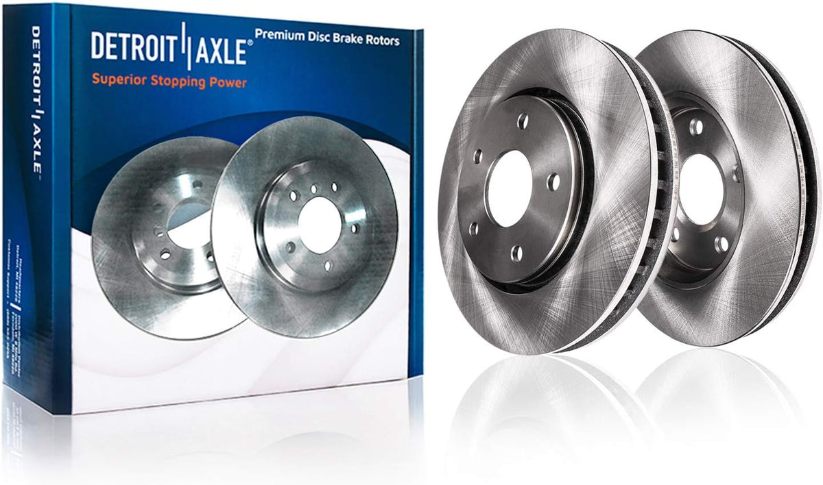 12.60" Front & Solid Rear Disc Rotors + Brake Pads 8pc Set C44727
