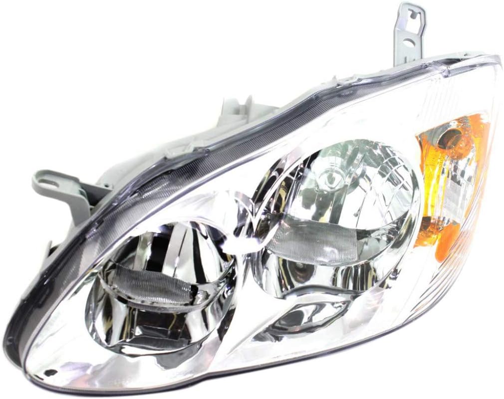 Driver Side Headlight for Toyota Corolla 2003 2004, Pack of 2 F620