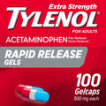 Extra Strength Acetaminophen Rapid Release Gels, 100 ct A31595