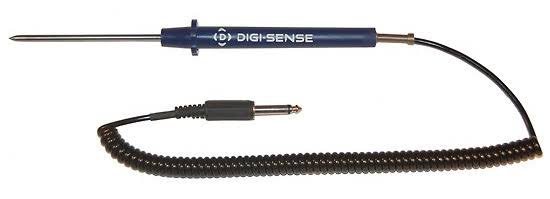 Thermistor Probe, Penetration, 4 inch L x 0.188 inch Dia, 5 Feet Cable, 1/4 inch Phono Plug W353