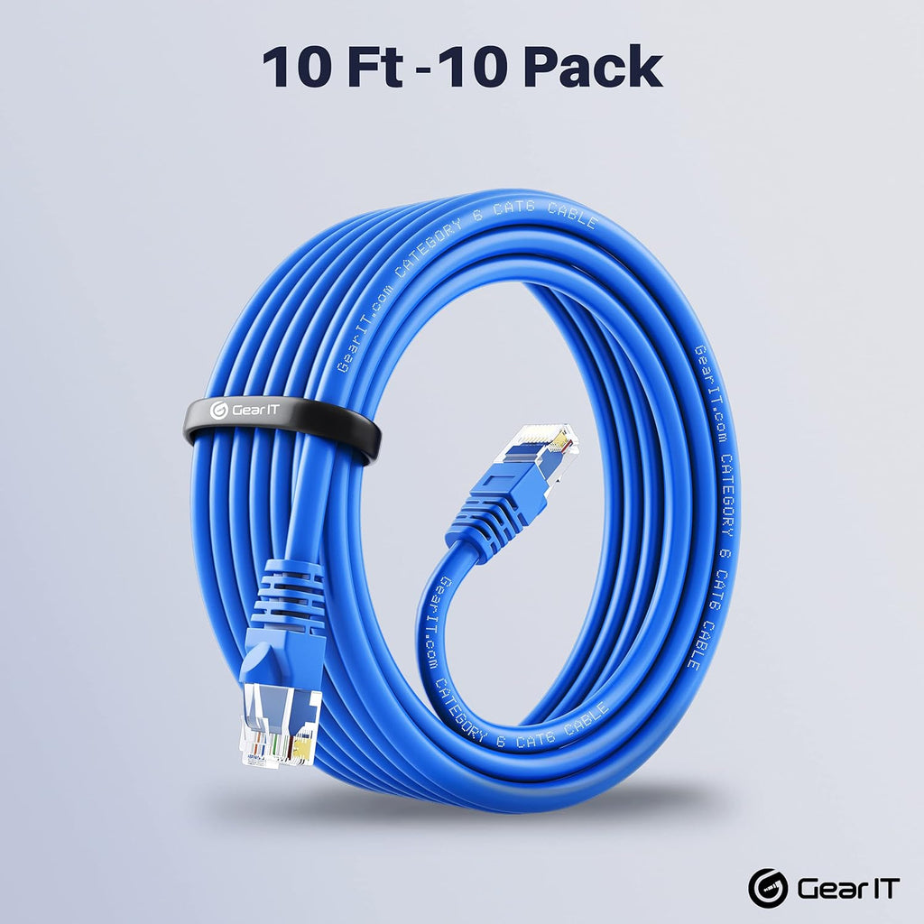 Cat 6 Snagless Ethernet Cable 0.5 Feet Blue O3939