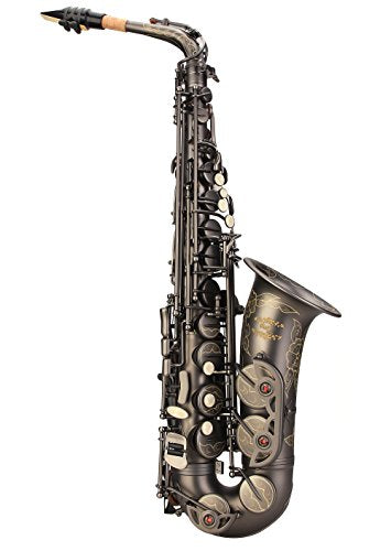 Black Lacquer E Flat Alto Saxophone with Case R17271