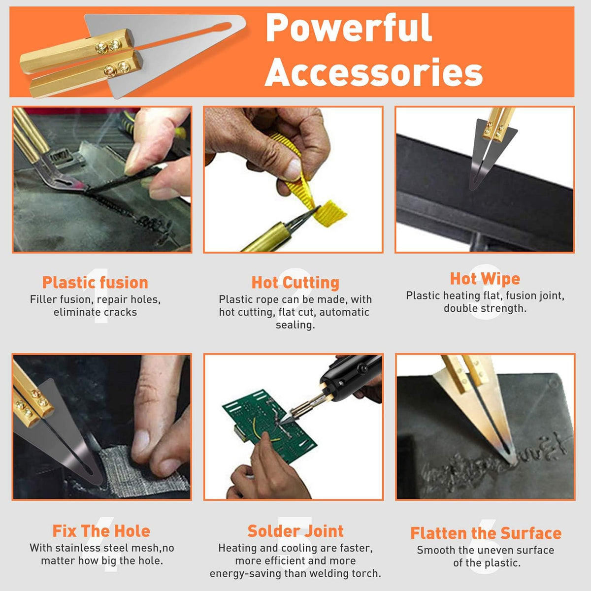 Plastic Welder Kit with 800pcs Hot Staples, 110V Hot Stapler O5063