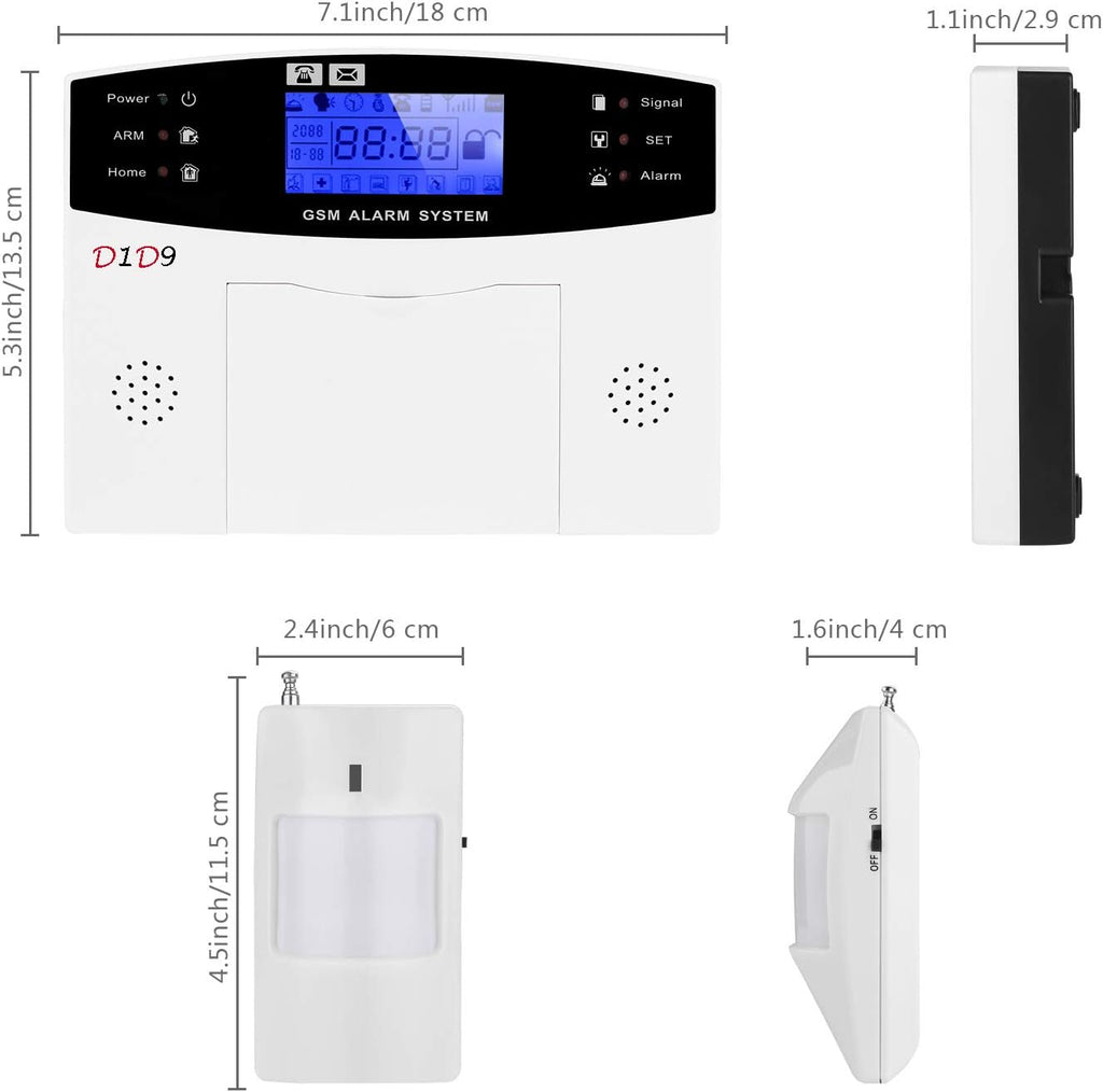 23 pcs Wireless GSM Home Burglar Alarm System Kit G711