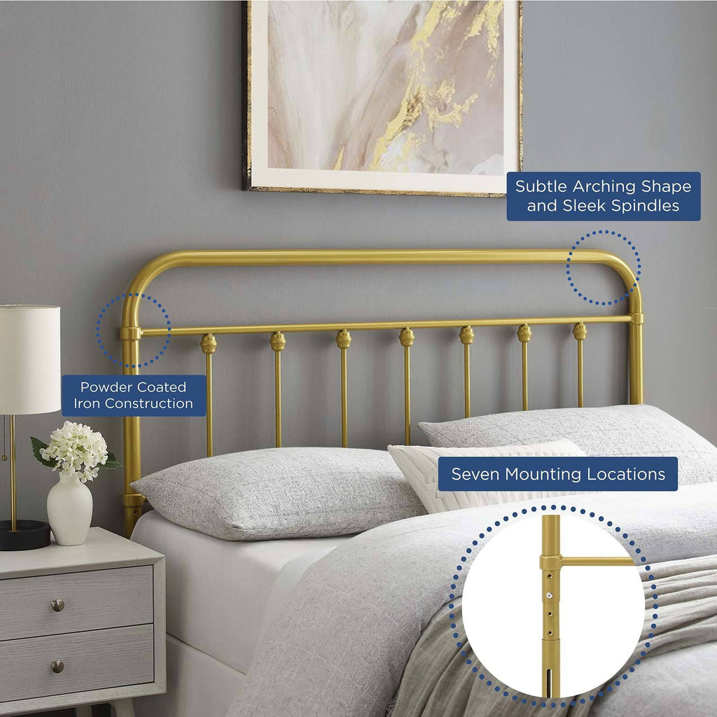 Gold King Metal Headboard F9044