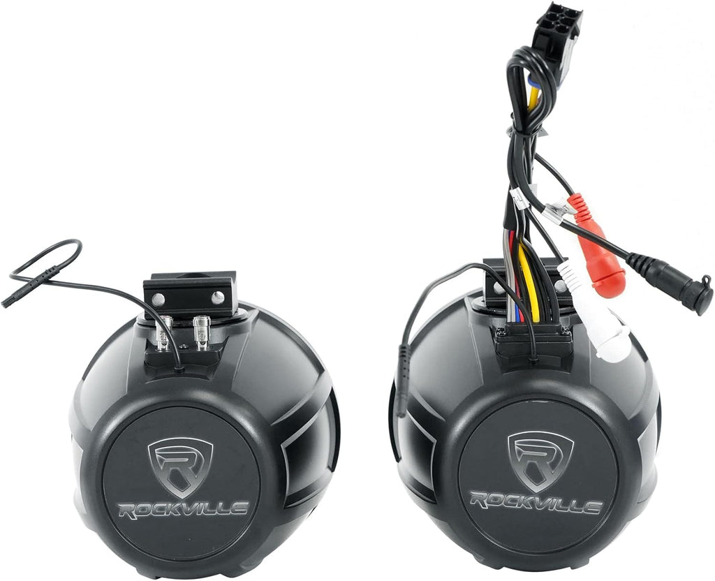 5.25" Powered Marine Bluetooth LED Tower Speakers R8158