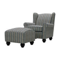 Wingback Chair and Ottoman Set N162954