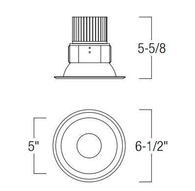 5x22 LED Reflector Trim White X498