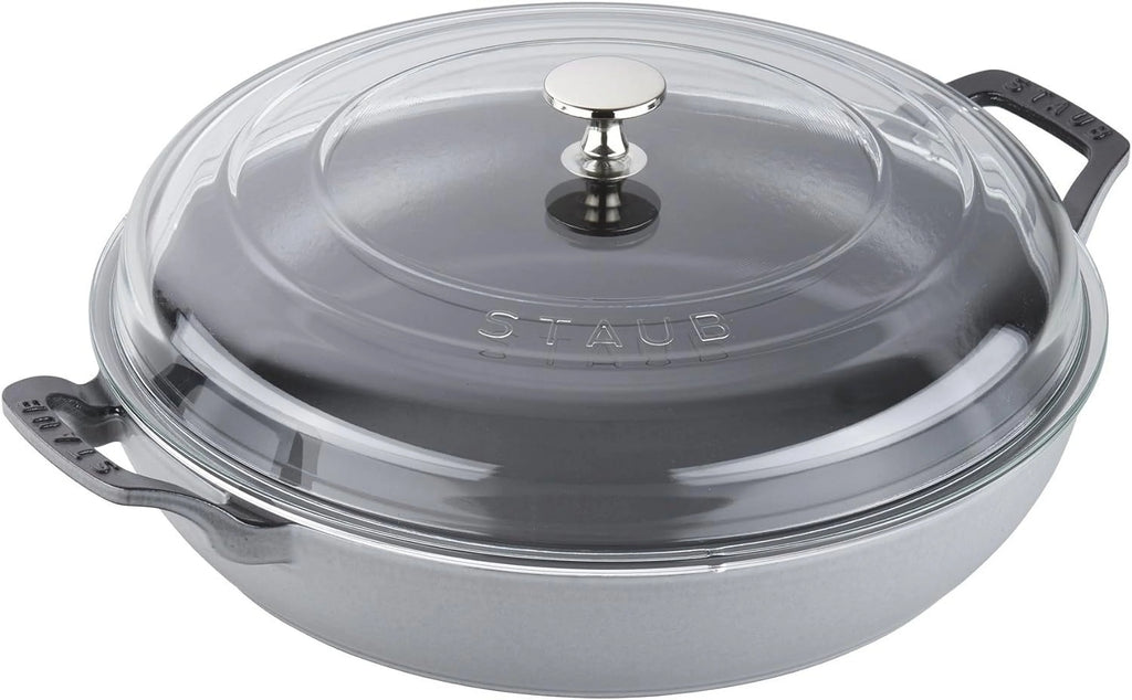 3.5 Qt Cast Iron Braiser with Glass Lid Z7865