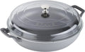 3.5 Qt Cast Iron Braiser with Glass Lid Z7865
