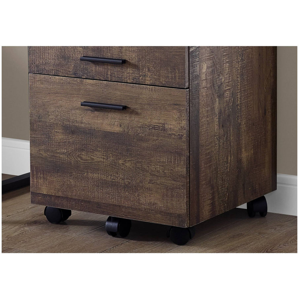 Brown 3 Drawer Filing Cabinet V251