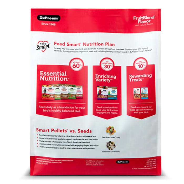 FruitBlend Flavor Food with Natural Flavors for Large Birds O620