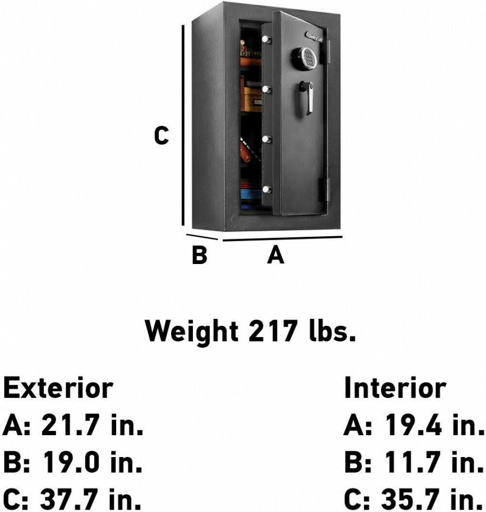 Black Fire Safe W364