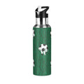 Green Stainless Steel Insulated Water Bottle with Straw Lid F611623