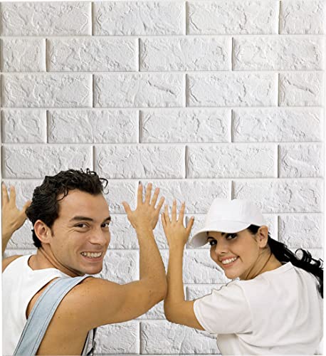 20 Pack Peel and Stick 3D Faux Brick Wall Panels G6408