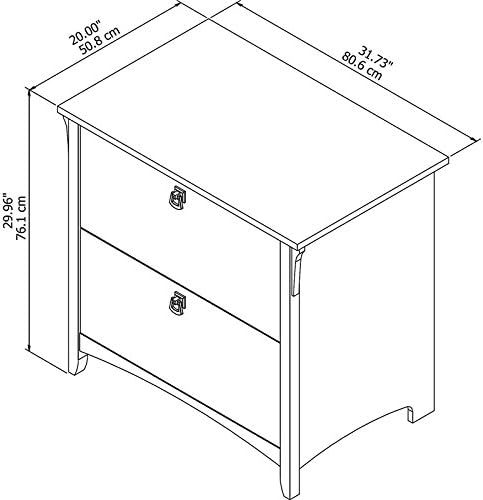 Antique White Lateral File Cabinet V28969