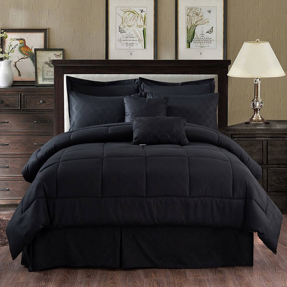 10-Piece Microfiber Comforter and Sheets Set - Twin Y601907