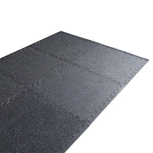 24x22 Interlocking Puzzle Mat (6 Piece) Recycled Rubber P93624
