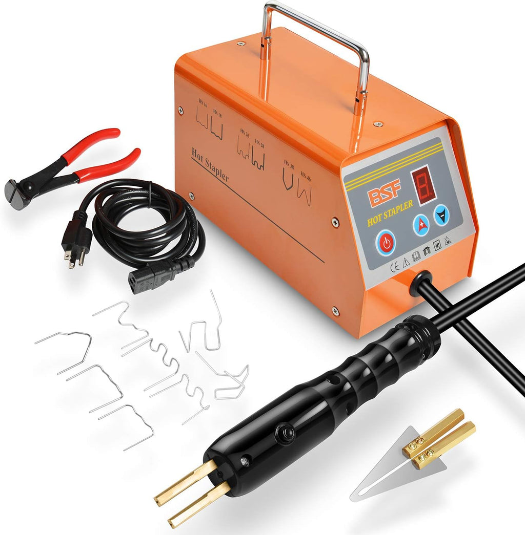 Plastic Welder Kit with 800pcs Hot Staples, 110V Hot Stapler O5063