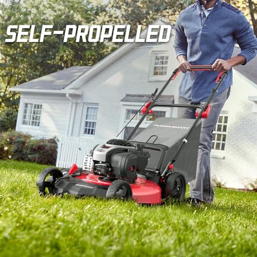 21" 140cc Self Propelled Lawn Mower with 6-Position Adjustable Cutting Height T88771