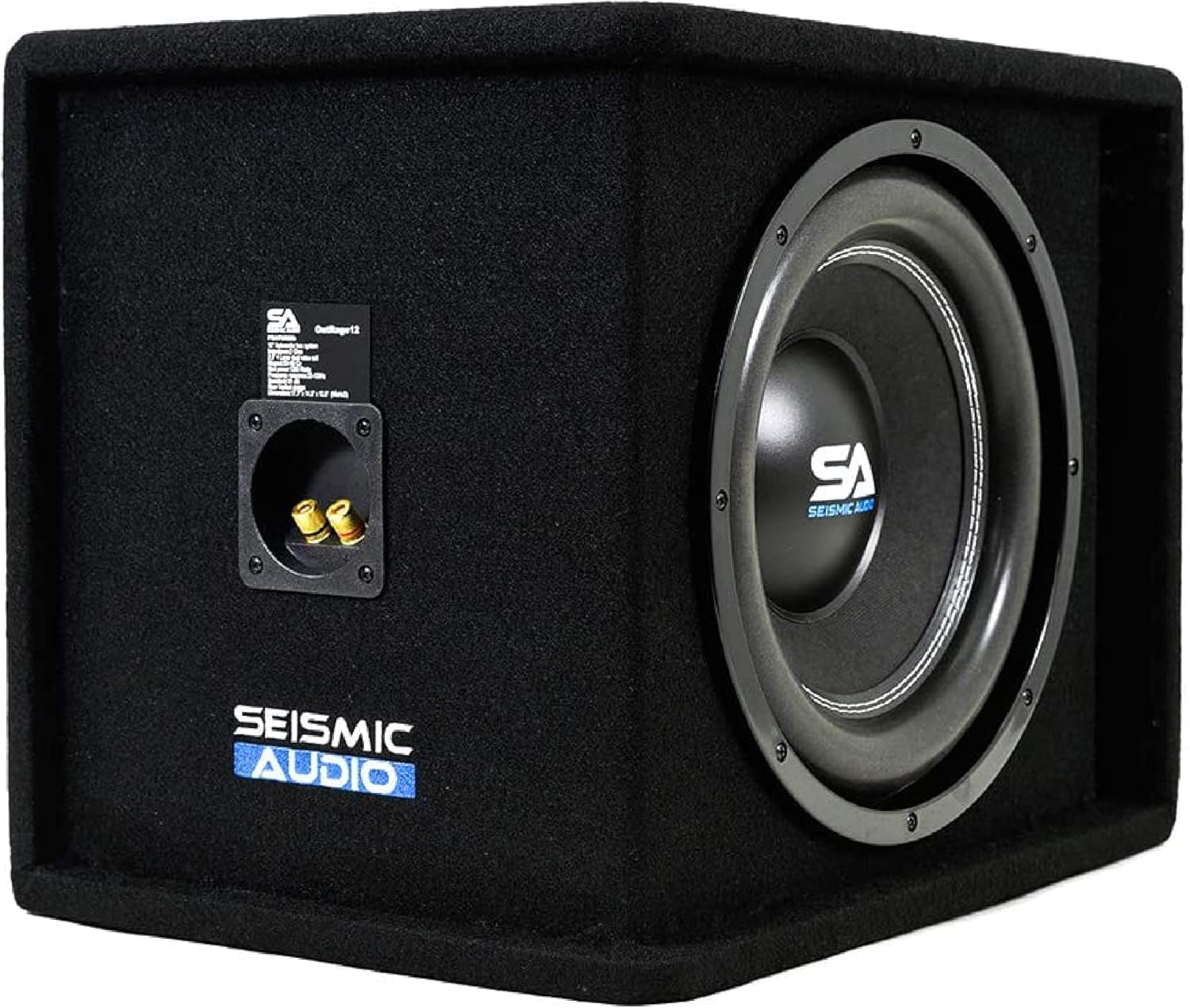 12 Inch 1200 Watt Car Audio Subwoofer Box Enclosure E79630