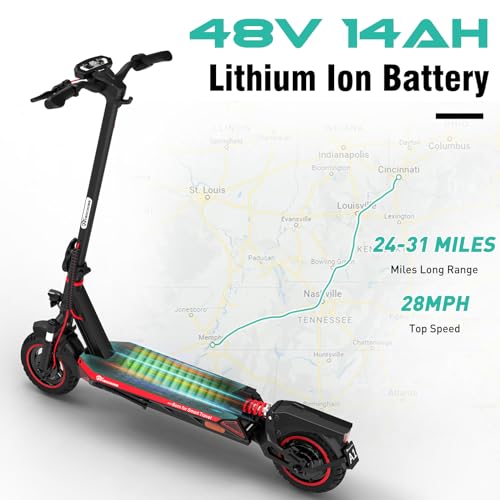 800W Electric Scooter with 10'' Honeycomb Solid Tires X9013