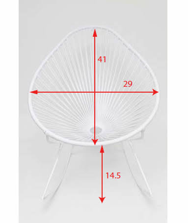 White/Purple Rocker Chair E94701