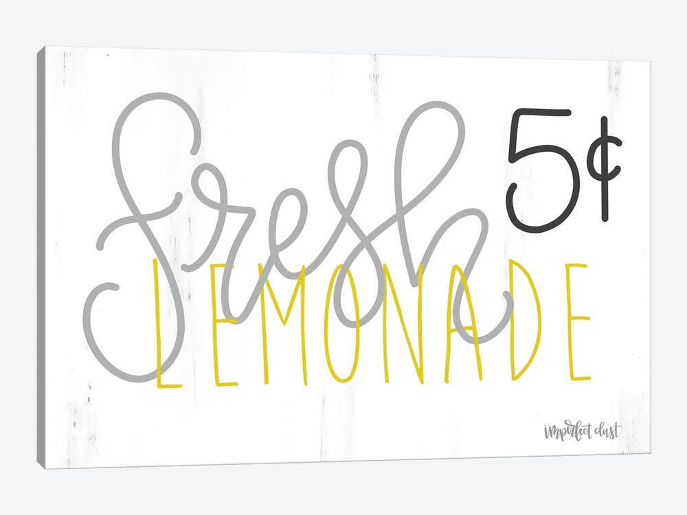 Fresh Lemonade Canvas Art Wall Decor N304293