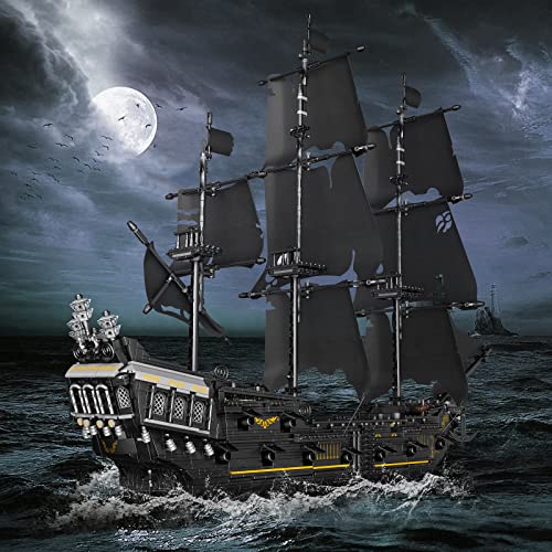 Black Pearl Sailboat Model Building Blocks Set (2868 Pieces) Z2019