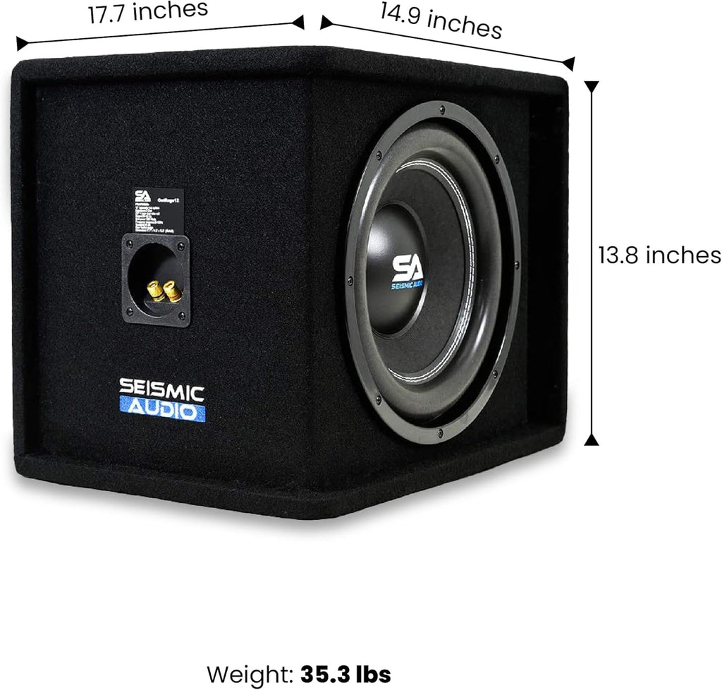 12 Inch 1200 Watt Car Audio Subwoofer Box Enclosure E79630
