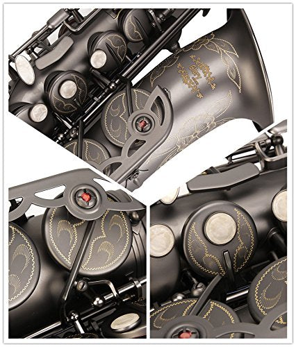 Black Lacquer E Flat Alto Saxophone with Case R17271