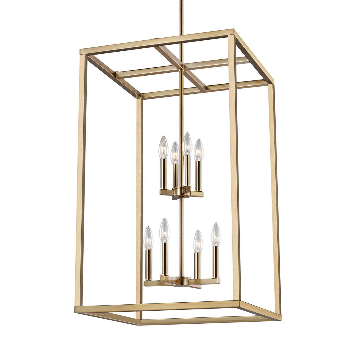 Eight Light Hall / Foyer Satin Bronze X248466