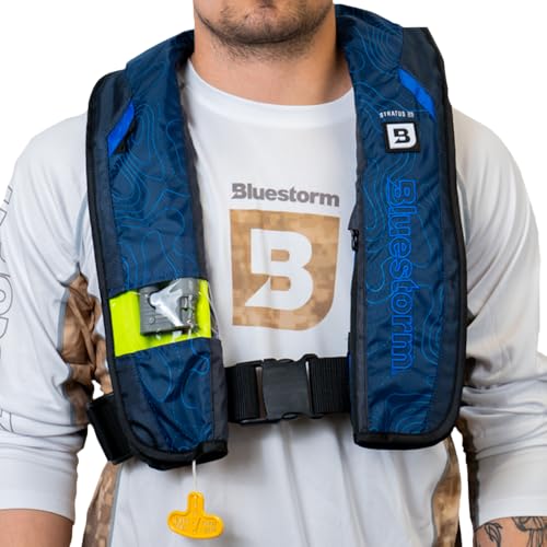 35 Inflatable Life Jacket PFD Automatic Self Inflating Life Vest with Manual Ripcord J43110
