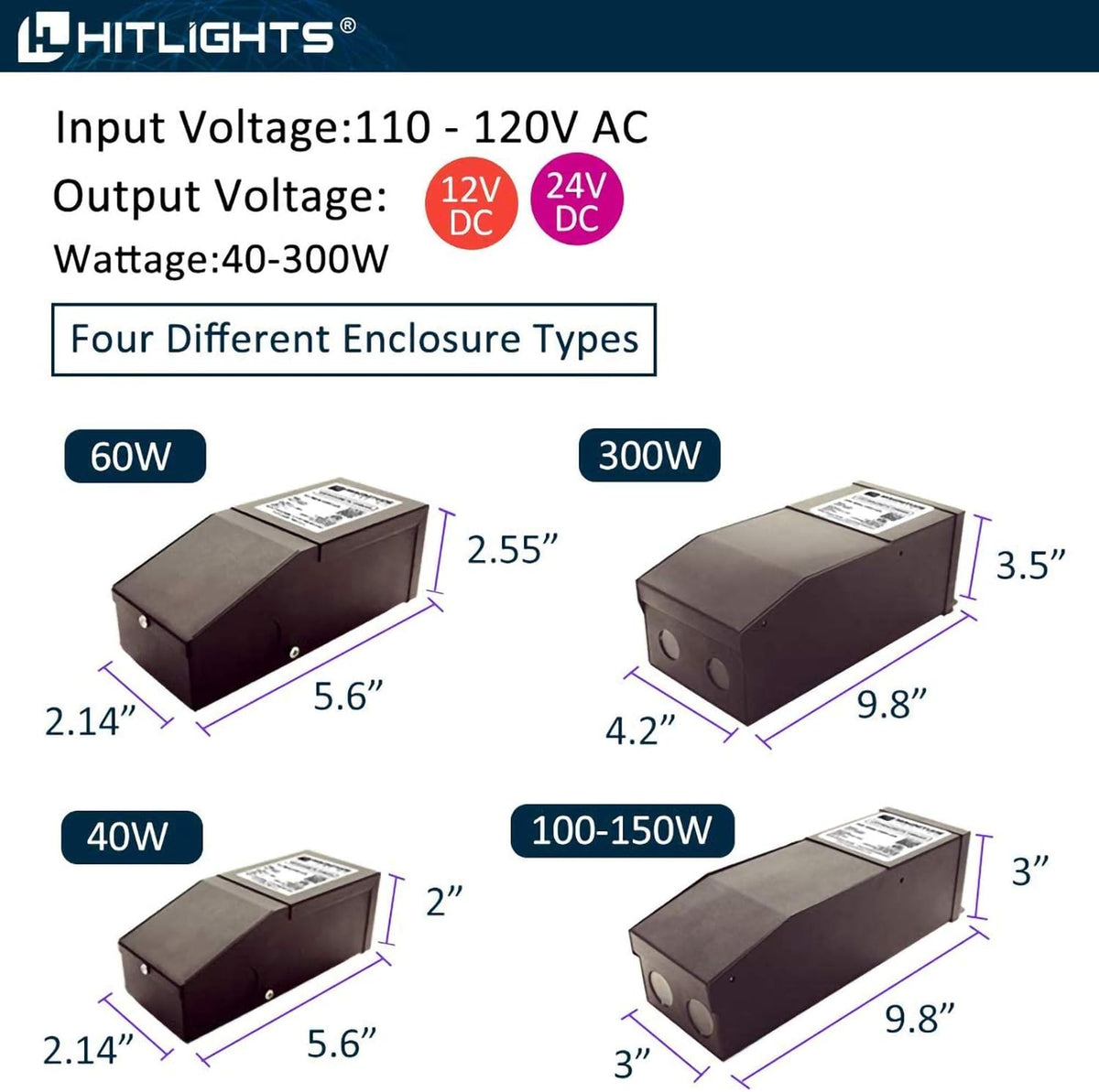 150 Watt 110V AC-12V DC LED Driver Transformer C913