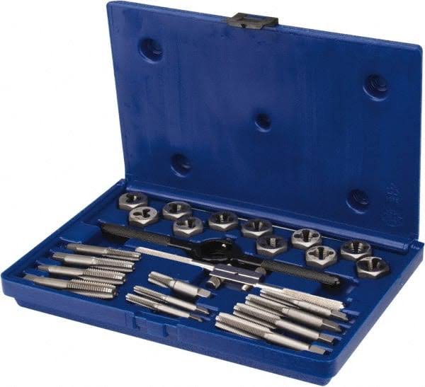 24 Piece Fractional Tap & Hex Die Set E34781