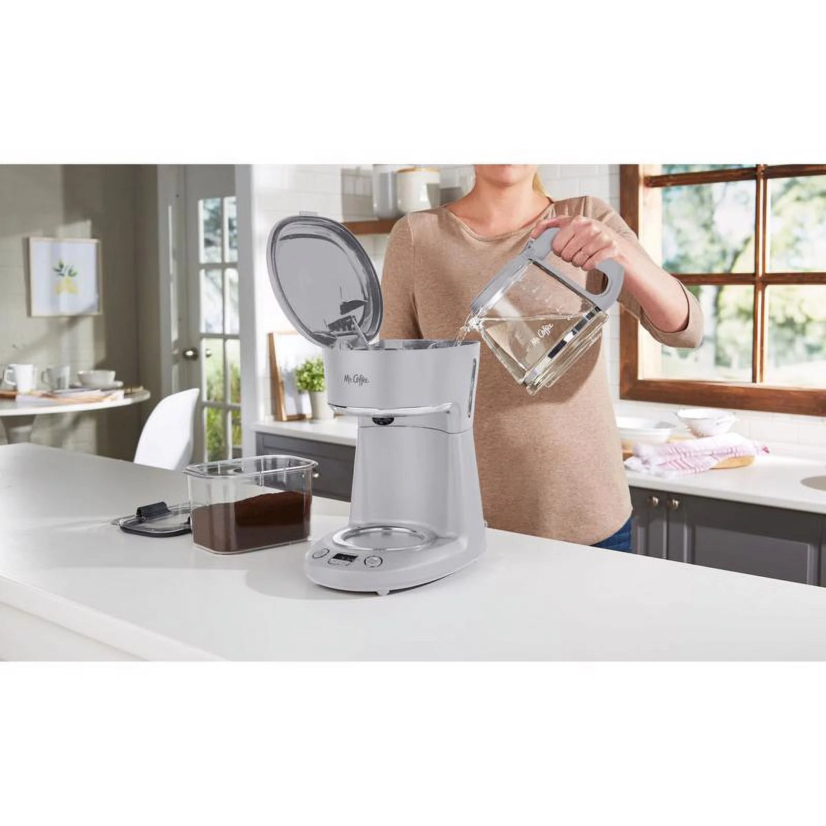 12-Cup Grey Coffee Maker Y758338