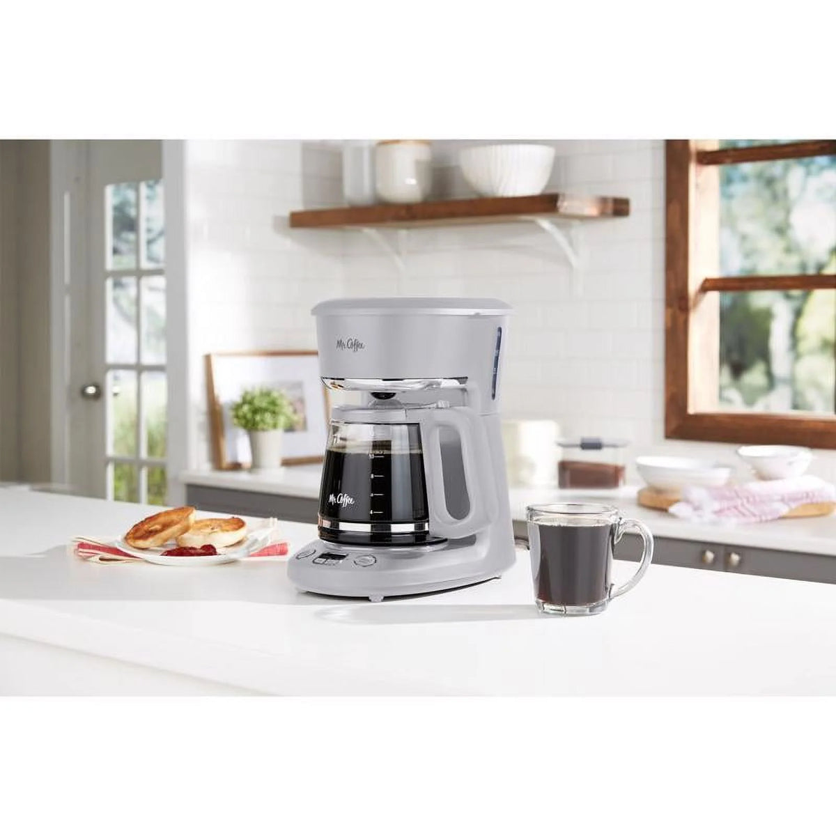12-Cup Grey Coffee Maker Y758338
