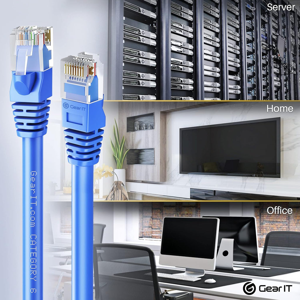 Cat 6 Snagless Ethernet Cable 0.5 Feet Blue O3939
