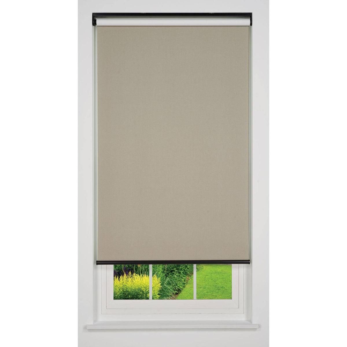 Taupe 51 W x 66 H Cordless Blackout Roller Shade D1740